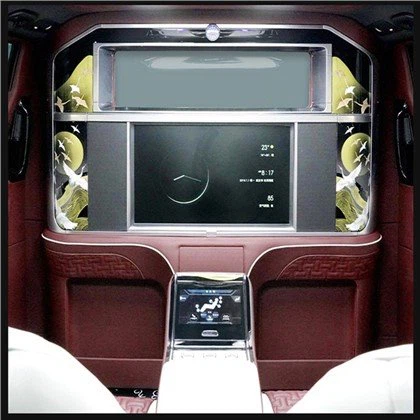 Partición elevadora de TV para automóvil